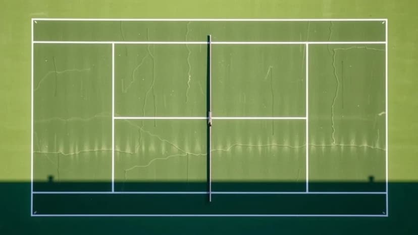 Hur stor är en tennisbana