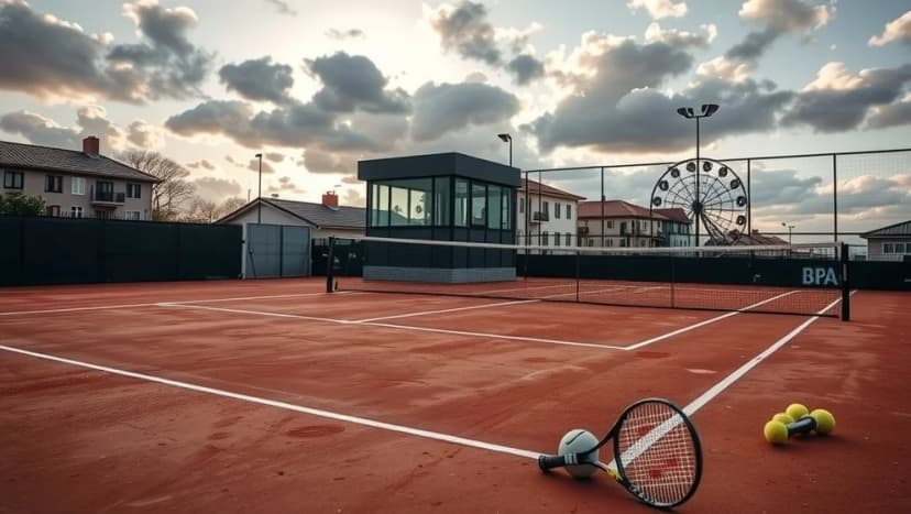 Leo Borg spelar tennis i Båstad